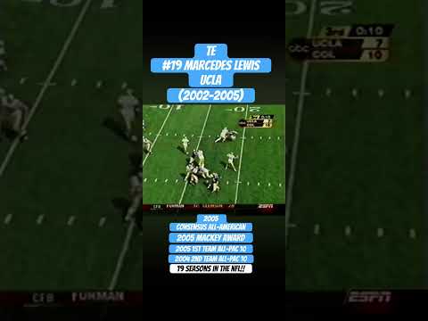 #collegefootball - TE Marcedes Lewis
