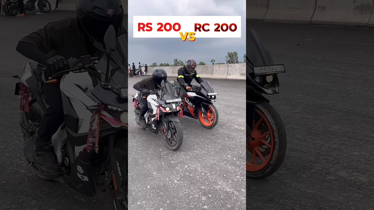 RS 200 vs RC 200 Drag Race Comparison