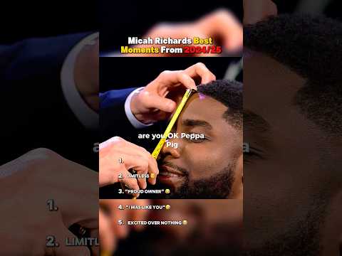 Micah Richards Best Moments from 2024/25 #footballrankings