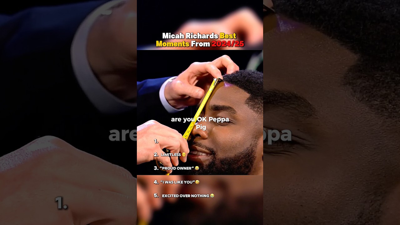 Epic Highlights: Micah Richards' Best Moments of 2024/25 ⚽