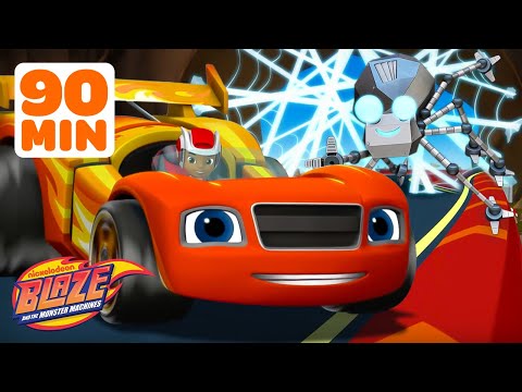 Blaze's Best Races, Transformations, & More! 🏎️💨 w/ AJ | 90 Minutes | Blaze and the Monster Machines