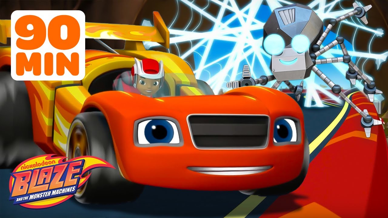 Blaze's Top Races & Epic Transformations | 90-Minute Compilation 🚗