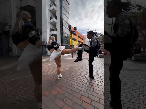 SHE TRIED TO KICK MY HEAD OFF!! (Fikshun vs Kiana) #action #fight #anime #martialarts #fikshun