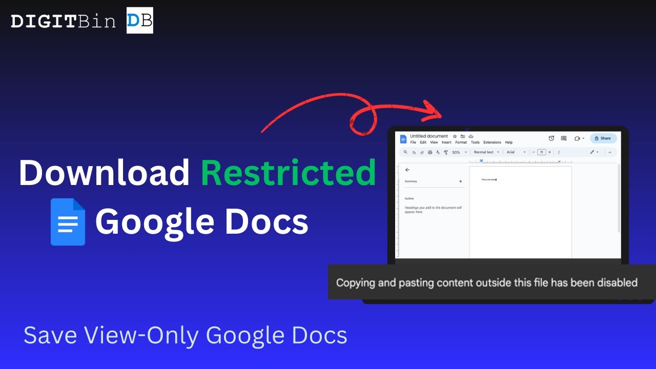 Google Docs 2025: Download & Copy Disabled 📄
