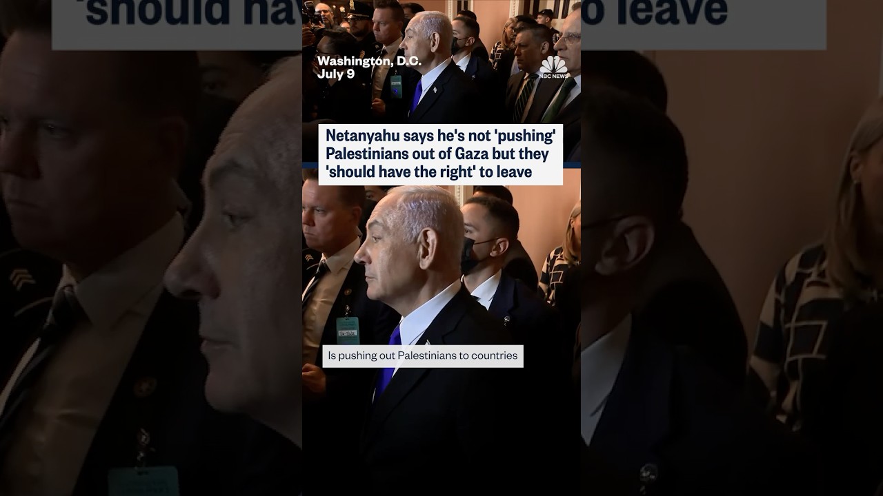 Netanyahu: Palestinians Can Leave Gaza if They Choose ๐ถโโ๏ธ
