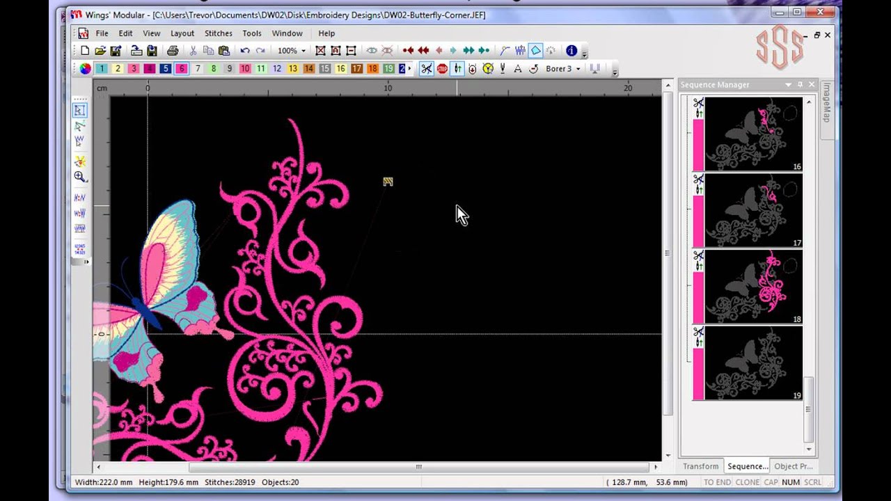 Janome Artistic Sewing Suite Tools Menu Guide