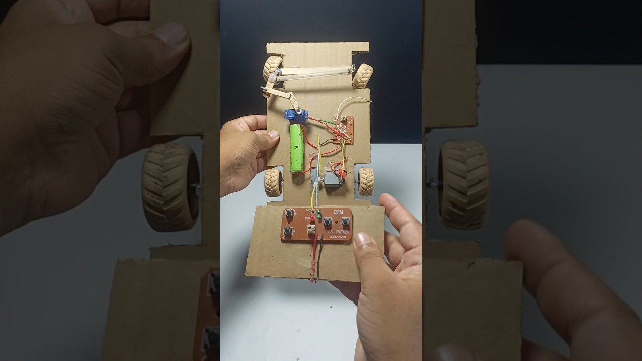 DIY Remote Control Car from Cardboard 🚗 | Easy Step-by-Step Guide