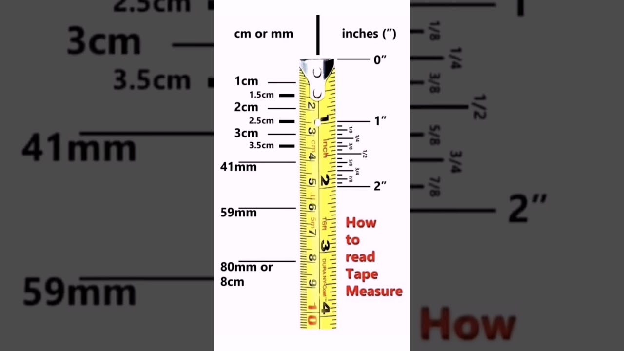 How to Read a Measuring Tape 📏 | Civil Engineering Tips