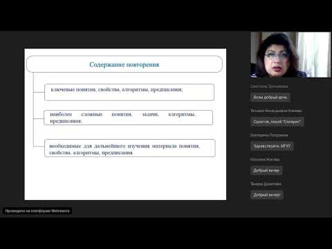 Организация вводного повторения при изучении алгебры с применением дистанционных форм обучения