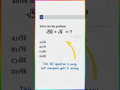 This SAT question is easy BUT everyone gets it wrong #satprep #digitalsat