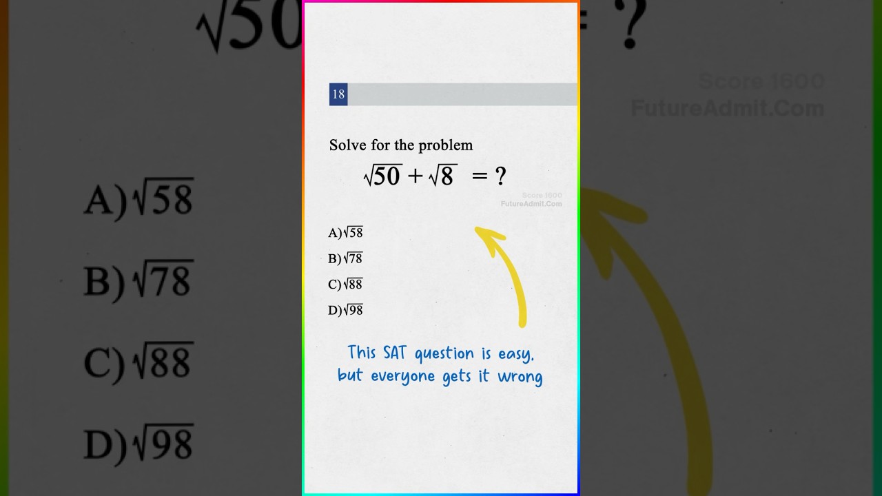Common Mistake on an Easy SAT Question – Don’t Fall for It! ✨