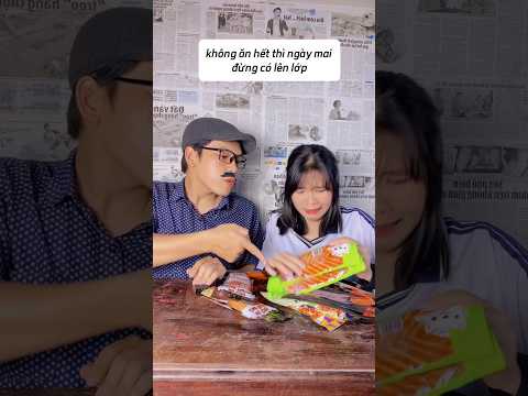 Khi bài tập về nhà là đồ ăn vặt #shorts #anvat