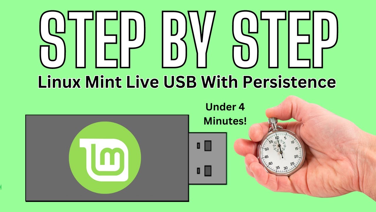 Create Persistent Linux Mint 21.2 USB in 4 Minutes 🚀