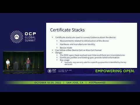 OCP Attestation using SPDM and DICE