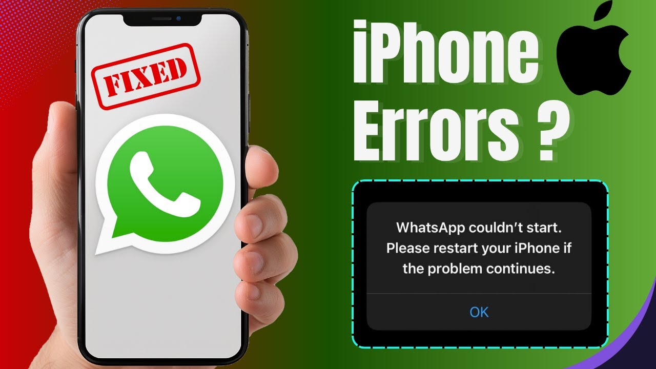 Fix WhatsApp Not Working on iPhone (2025 Guide)