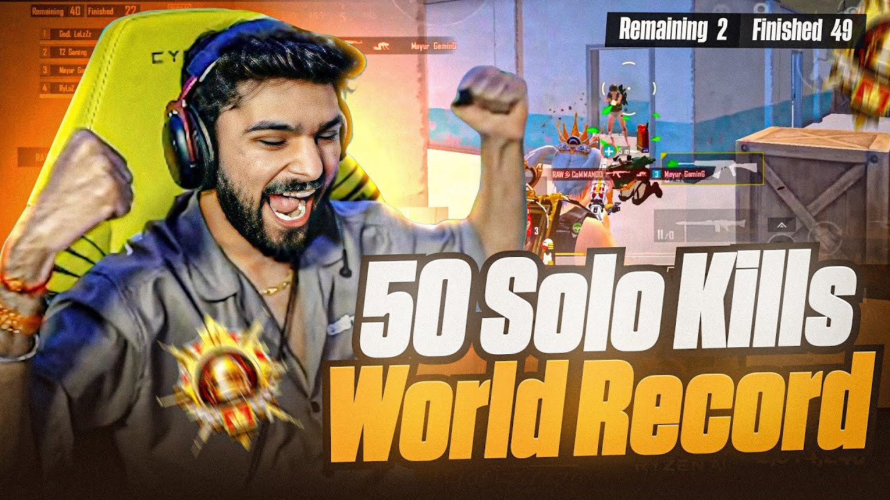 50 Solo Kills in BGMI 3.8 Update 🔥 | Record Highlight