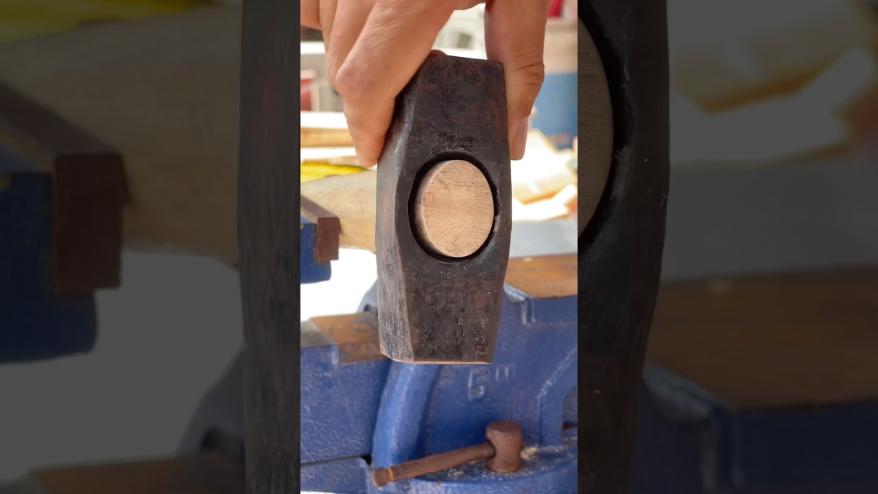 Breakthrough Hammer Handle Fitting Idea: Something You’ve Never Seen Before! #diy