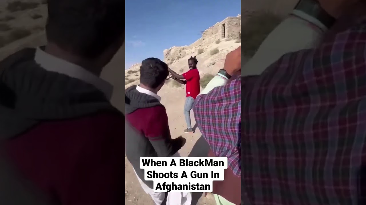 Black Man Shoots Gun in Afghanistan π¦π«