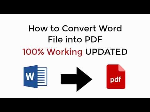How to Convert Word File into PDF Without Software 100% Working