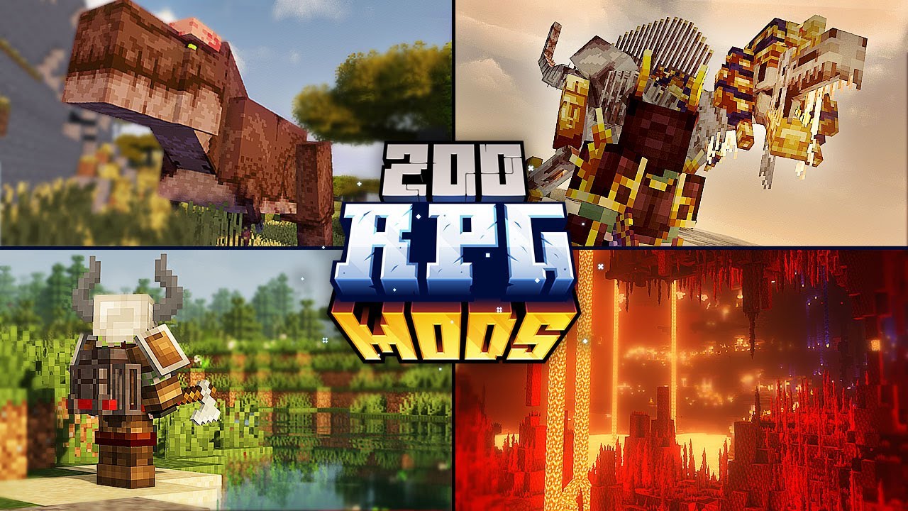 TOP 200 RPG Minecraft Mods For 1.20.4 / 1.19.2 | Ep. 1 (2024) [Forge/Fabric]