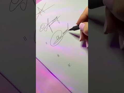 Signature ideas for letter A #short #shorts #signature #signatureideas #names #calligraphy