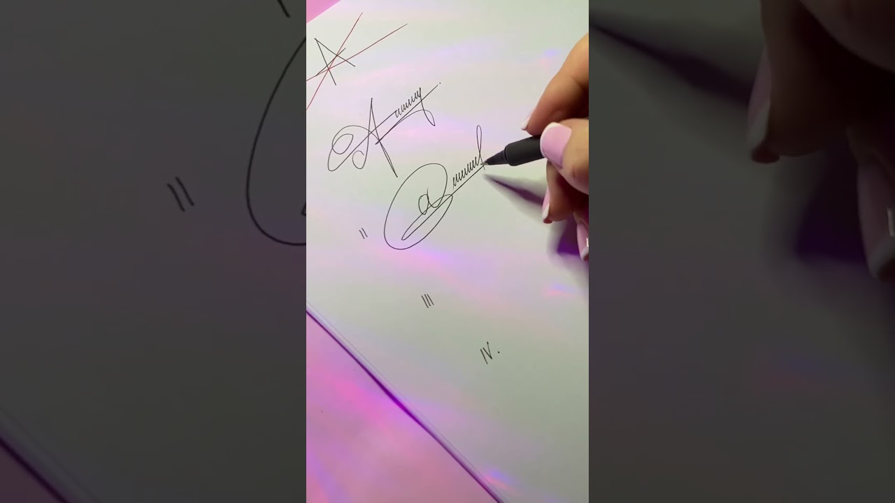 Creative Signature Ideas for Letter A ✍️