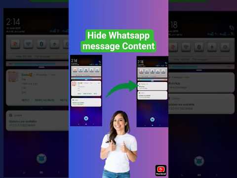 How to hide whatsapp message content!!#shorts #shortsfeed