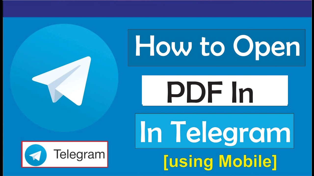Open PDFs Easily in Telegram π