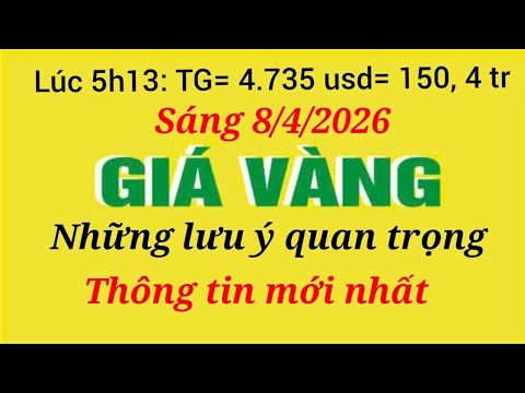 Giá vàng hôm nay 9999 ngày  8 tháng 4 năm 2026- GIÁ VÀNG NHẪN 9999- Bảng giá vàng sjc, 24k 18k