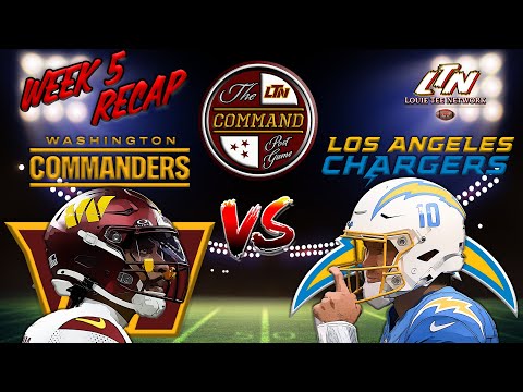 The COMMAND Post Game LIVE! | Commanders @ Chargers | Week 5 | Instant Postgame Analysis LIVE!