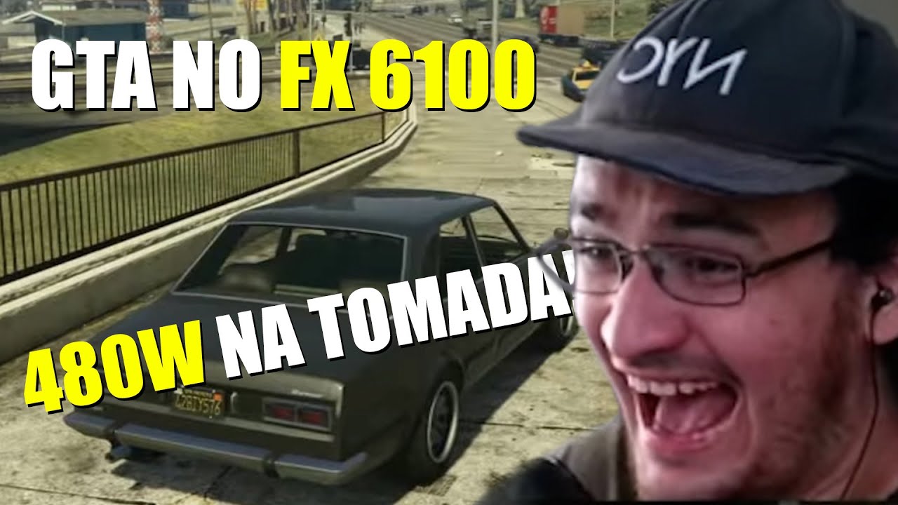 ET JOGANDO GTA V NO FX6100 E RX580 EM 4K!