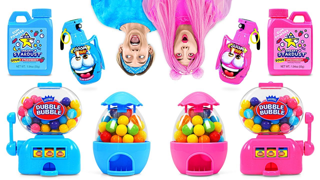 Tantangan Seru: Makan Makanan Satu Warna Selama 24 Jam! 🍭 Pink vs Biru