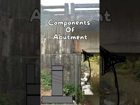 Bridge Components: A Quick Guide🏗️ #Abutment #CivilEngineering #Construction #Bridge #diy#facts