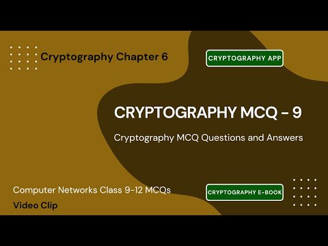Cryptography MCQ Questions Answers | Class 9–10 | Cryptography Notes PDF | Ch 9 | Networks MCQ | App
