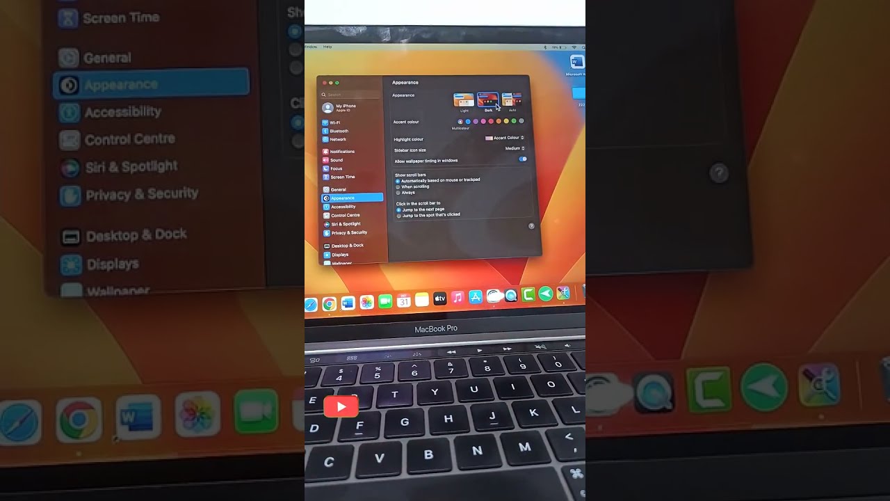 Enable Dark Mode on MacBook 📱