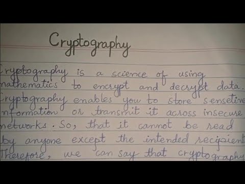 Cryptography | Definition of Cryptography | What is Cryptography? | Define Cryptography