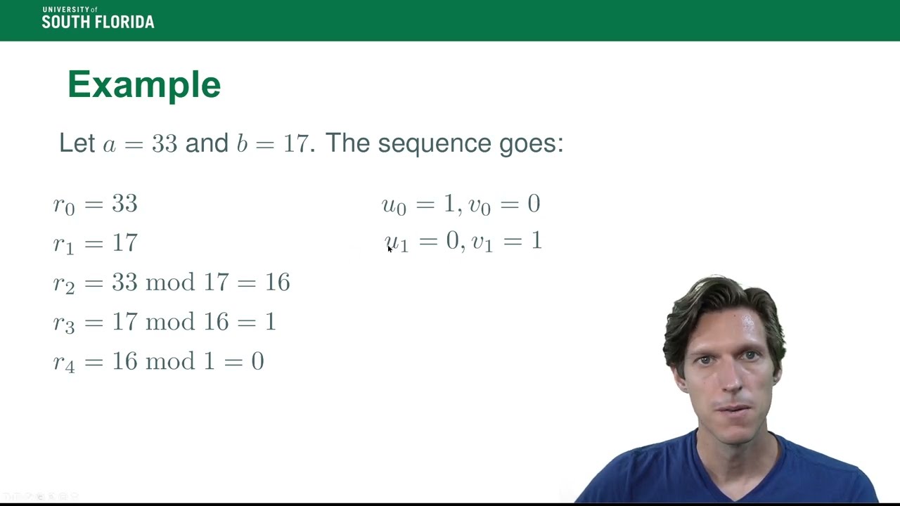 Extended GCD Algorithm in Public Key Cryptography
