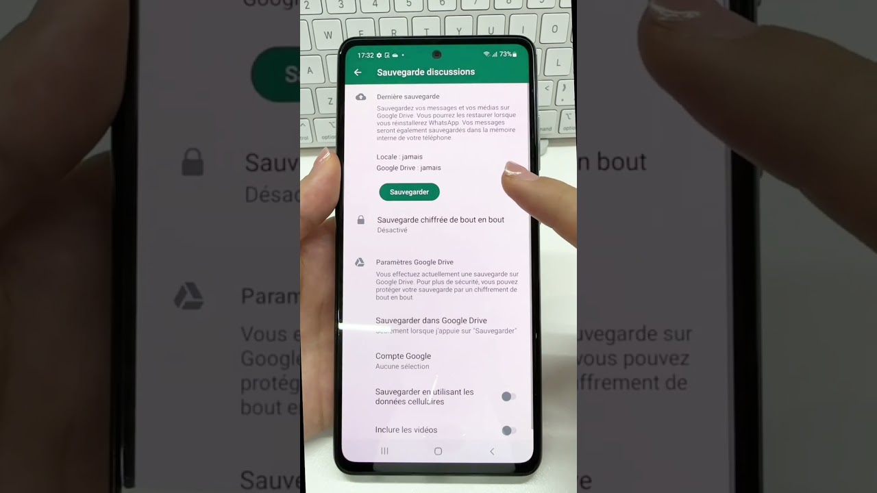 Comment sauvegarder WhatsApp sur Google Drive sur votre smartphone - 1 ?