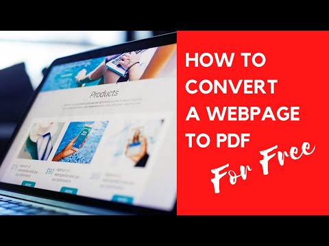 How to Convert a Webpage to PDF for Free