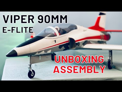 E-flite Viper 90mm EDF Jet 🐍 | UNBOX, ASSEMBLY, RECEIVER & CG SETTINGS (English / Français) 4K UHD