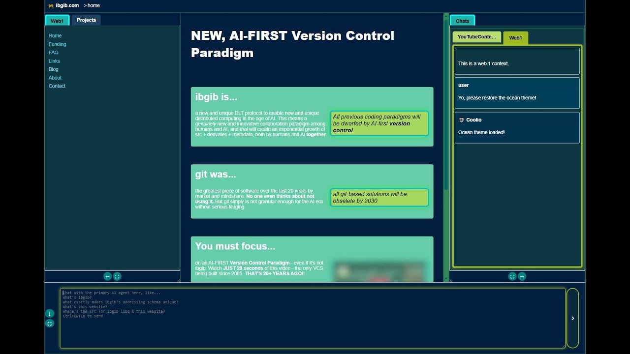 AI-Themed Customization on ibgib.com 🌐