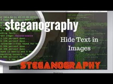 Hide a secret text message inside a image|| Steganography