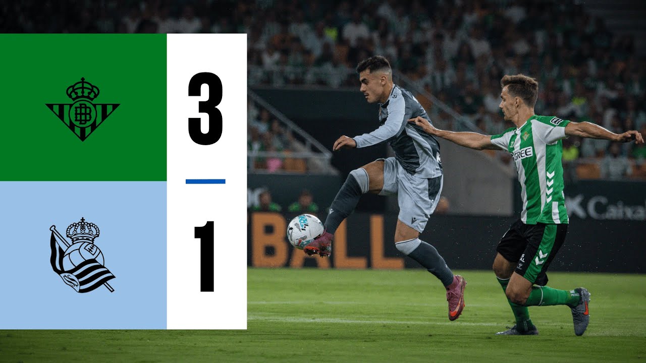 Real Betis Secures 3-1 Victory Over Real Sociedad in LaLiga Match ⚽
