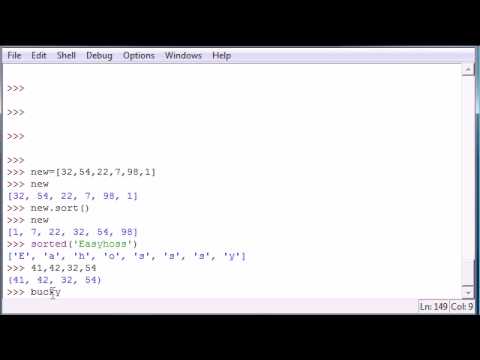 Python Programming Tutorial - 16 - Sort and Tuples