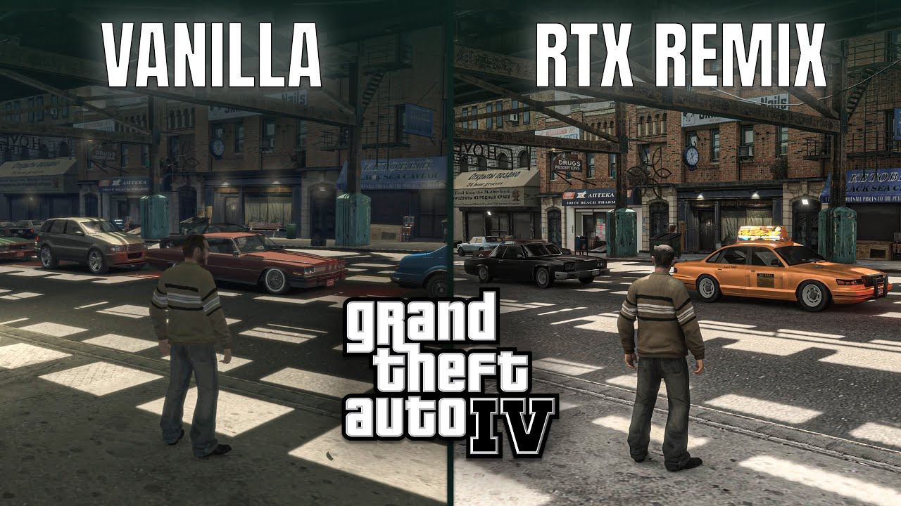 GTA IV Vanilla vs RTX Remix Path Tracing 🎮