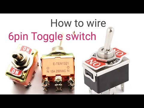 How to wire 6pin toggle switch