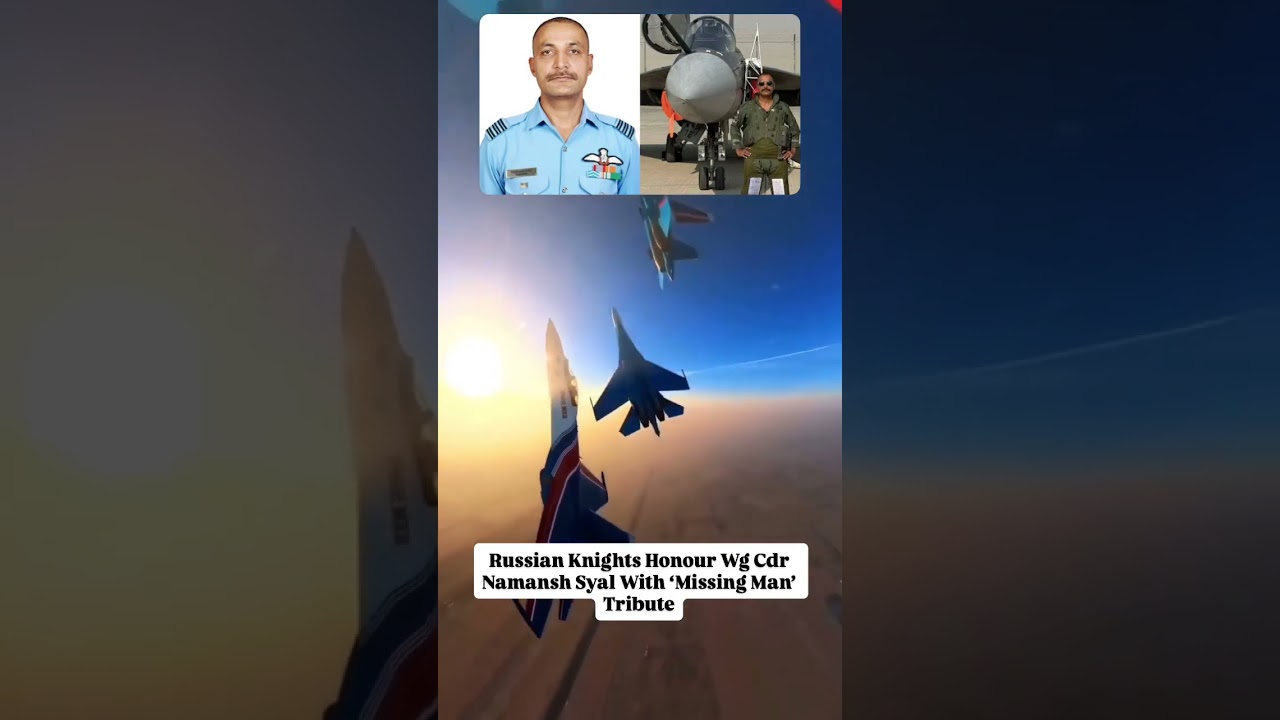 IAF Tejas Crash: Russian Knights Honor Wg Cdr Syal ✈️