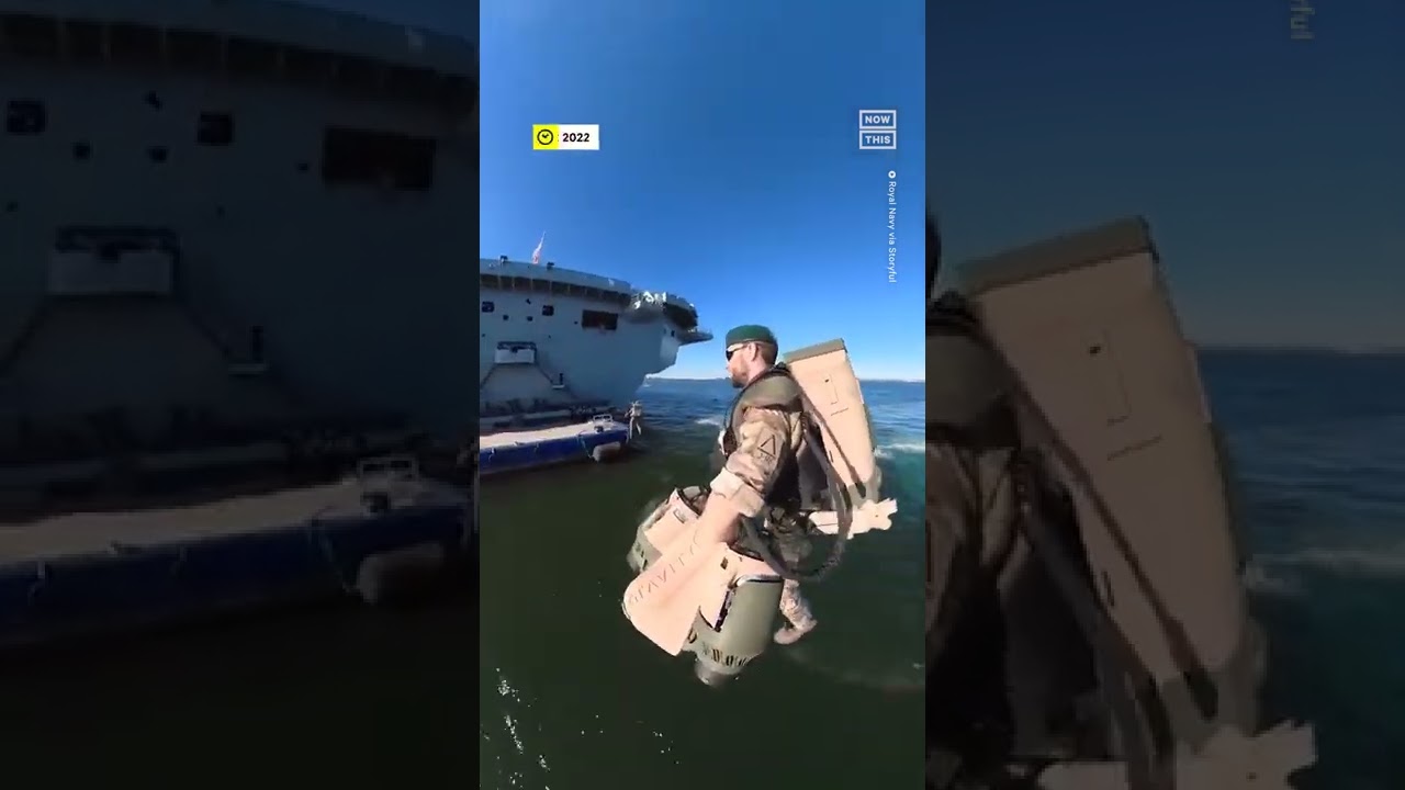UK Royal Navy Demonstrates Jet Pack Suits ✈️