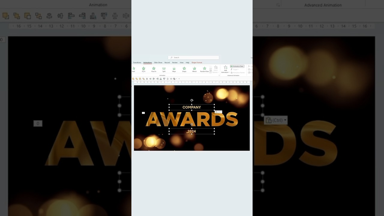 Create an Animated Awards Slide in PowerPoint 🎉