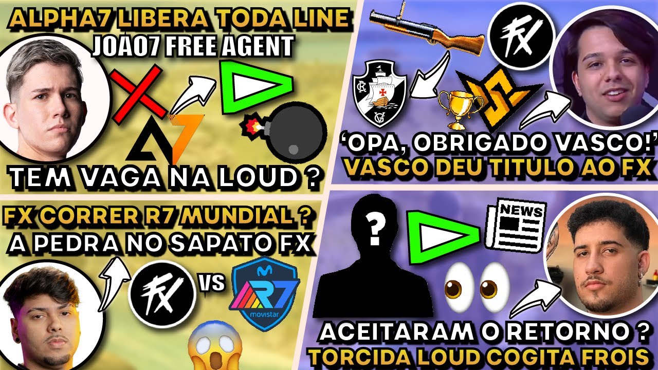 Torcida Loud em Alerta! Será que Frois e Alpha7 estão de saída? Vasco conquista título FX! 💥
